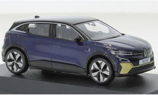 Renault Megane 1/43 Norev E-Tech metallise blau/schwarz 2022 modellautos