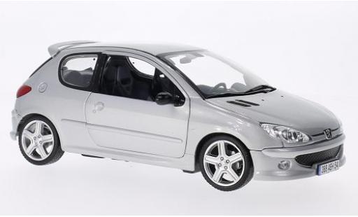 Modellautos Peugeot 206 1/18 Norev RC silber 2003 1:18 Peugeot 206 1/18 Norev RC silber 2003 1:18 modellautos