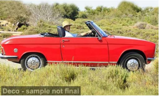 Peugeot 304 1/18 Norev Cabriolet rot 1972 1:18 modellautos