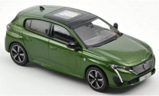 Peugeot 308 1/43 Norev GT mettalic grün 2021 modellautos