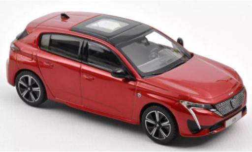 Peugeot 308 1/43 Norev GT mettalic rot 2021 modellautos