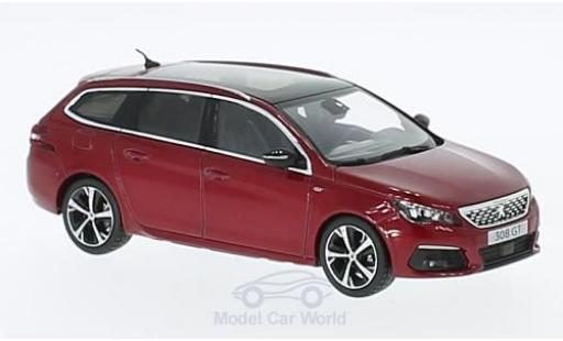 Peugeot 308 GT 1/43 Norev SW GT mettalic rot 2017 modellautos