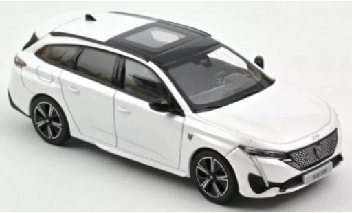 Peugeot 308 1/43 Norev SW GT mettalic weiss 2021 modellautos