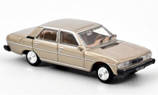 Peugeot 604 1/87 Norev mettalic beige 1977 modellautos