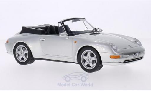 Modellautos Porsche 993 SC 1/18 Norev 911 () Carrera Cabriolet silber 1994 Verdeck liegt ein Porsche 993 SC 1/18 Norev 911 () Carrera Cabriolet silber 1994 Verdeck liegt ein modellautos