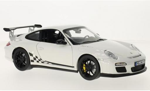 Porsche 997 GT3 RS 1/18 Norev 911 GT3 RS weiss/Dekor 2010 modellautos