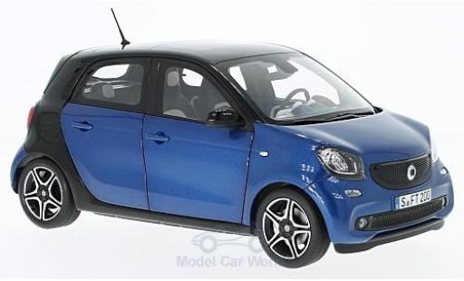 Modellautos Smart ForFour 1/18 Norev forfour mettalic blau/schwarz 2015 Smart ForFour 1/18 Norev forfour mettalic blau/schwarz 2015 modellautos
