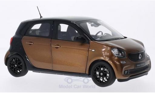 Modellautos Smart ForFour 1/18 Norev Forfour mettalic bronze/schwarz 2014 Smart ForFour 1/18 Norev Forfour mettalic bronze/schwarz 2014 modellautos