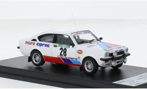 Modellautos Opel Kadett 1/43 Trofeu C GT/E #28 1:43 Opel Kadett 1/43 Trofeu C GT/E #28 1:43 modellautos