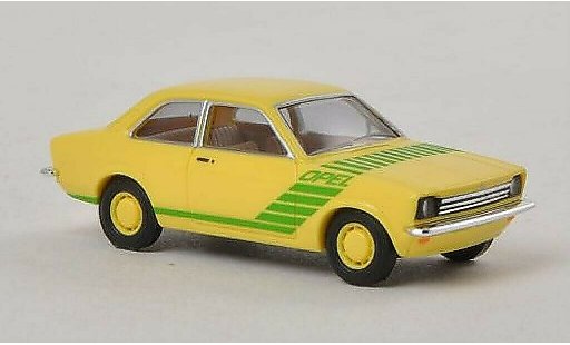 Opel Kadett C Swinger 1/87 Busch gelb/gr&Atilde;&frac14;n 1977 modellautos