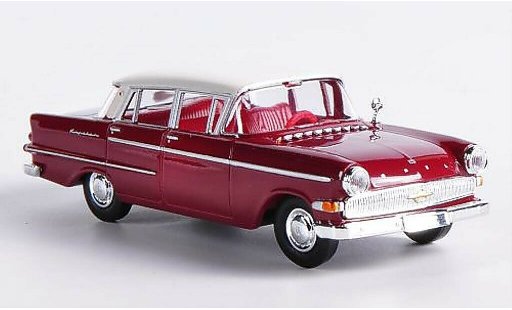Opel Kapitan P2.6 1/87 Brekina rot/weiss modellautos