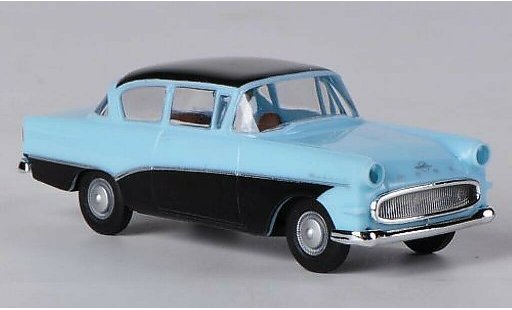 Opel Rekord P1 1/87 Brekina blau/schwarz modellautos