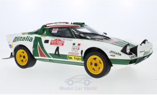 Modellautos Lancia Stratos 1/12 Ottomobile HF No.4 Alitalia Rallye WM Rally San Remo 1976 B.Waldegard/B.Thorszelius Lancia Stratos 1/12 Ottomobile HF No.4 Alitalia Rallye WM Rally San Remo 1976 B.Waldegard/B.Thorszelius modellautos