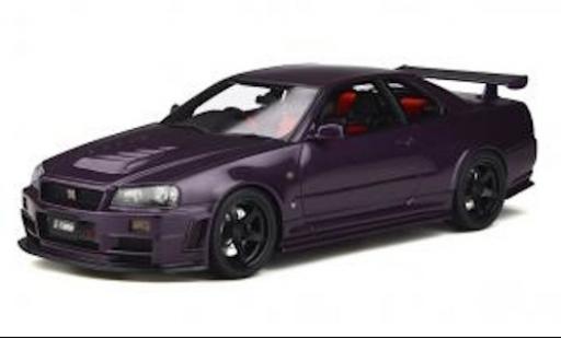 Modellautos Nissan Skyline 1/18 Ottomobile GT-R (Z34) Nismo Z-Tune mettalic violett RHD 1998 avec noire jantes Nissan Skyline 1/18 Ottomobile GT-R (Z34) Nismo Z-Tune mettalic violett RHD 1998 avec noire jantes modellautos