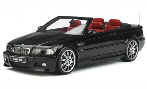 Bmw M3 1/18 Ottomobile (E46) Cabriolet schwarz 2004 modellautos