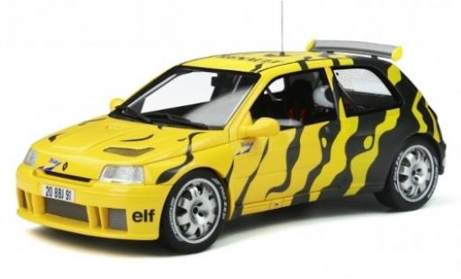 Modellautos Renault Clio 1/18 Ottomobile Maxi gelb/schwarz Diac 1995 véhicule de présentation Renault Clio 1/18 Ottomobile Maxi gelb/schwarz Diac 1995 véhicule de présentation modellautos