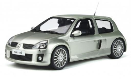 Modellautos Renault Clio 1/18 Ottomobile V6 Phase 2 silber 2003 Renault Clio 1/18 Ottomobile V6 Phase 2 silber 2003 modellautos