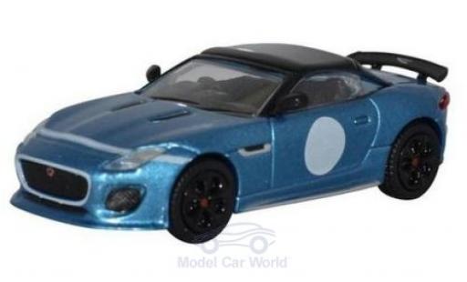 Jaguar F-Type 1/76 Oxford Project 7 mettalic blau modellautos