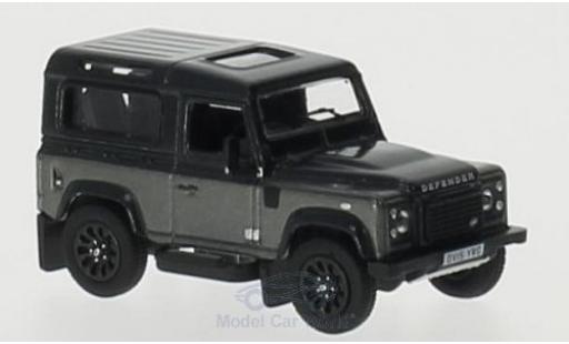 Modellautos Land Rover Defender 1/76 Oxford 90 grau/grau RHD Station Wagon Land Rover Defender 1/76 Oxford 90 grau/grau RHD Station Wagon modellautos
