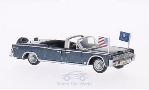Modellautos Lincoln Continental 1/87 Oxford X100 mettalic blau 1961 Staatsfahrzeug mit USA-Standarten Lincoln Continental 1/87 Oxford X100 mettalic blau 1961 Staatsfahrzeug mit USA-Standarten modellautos