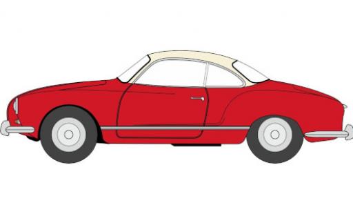 Modellautos Volkswagen Karmann 1/76 Oxford Ghia rot/weiss Volkswagen Karmann 1/76 Oxford Ghia rot/weiss modellautos