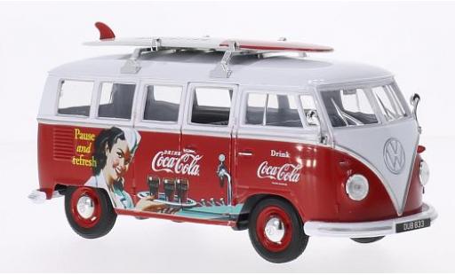 Modellautos Volkswagen T1 1/24 Oxford Bus Coca-Cola avec Surfboard Volkswagen T1 1/24 Oxford Bus Coca-Cola avec Surfboard modellautos