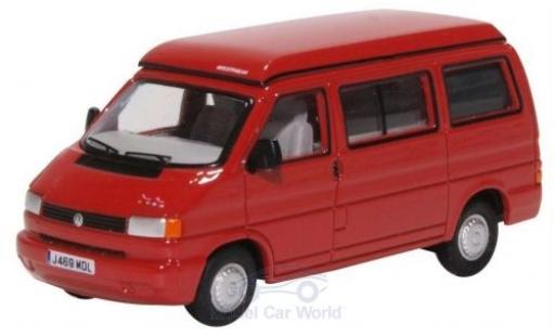 Modellautos Volkswagen T4 1/76 Oxford Westfalia Camper rot Volkswagen T4 1/76 Oxford Westfalia Camper rot modellautos
