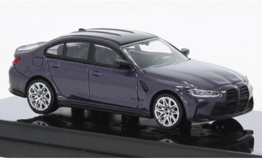 Bmw M3 1/64 Para64 (G80) metallise violett/schwarz 2020 modellautos