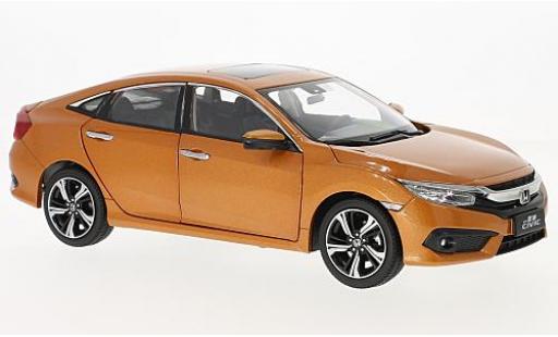 Modellautos Honda Civic 1/18 Paudi mettalic orange 2016 Honda Civic 1/18 Paudi mettalic orange 2016 modellautos