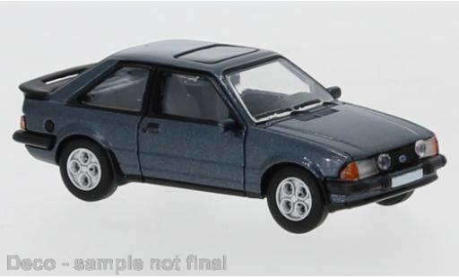 Ford Escort 1/87 PCX87 MK III XR3 mettalic blau 1981 exclusive avec Model Car World modellautos