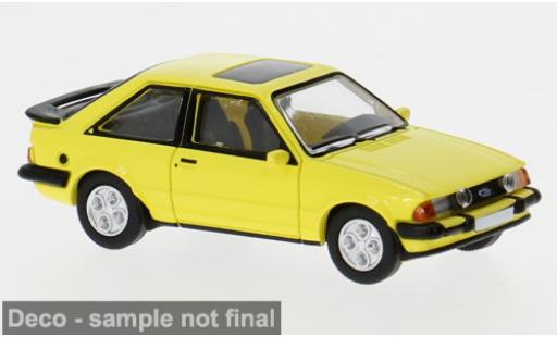 Ford Escort 1/87 PCX87 MK III XR3i gelb 1982 1:87 modellautos