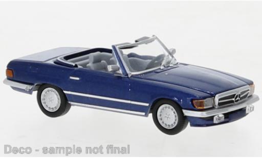 Modellautos Mercedes Classe SL 1/87 PCX87 SL (R107) metallise bleu foncé 1985 Mercedes Classe SL 1/87 PCX87 SL (R107) metallise bleu foncé 1985 modellautos