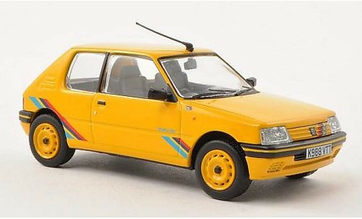 Peugeot 205 Rallye 1/43 Vanguards gelb RHD modellautos