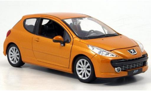 Peugeot 207 1/24 Welly orange 1:24 modellautos