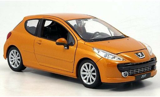 Peugeot 207 Base 1/24 Welly orange modellautos