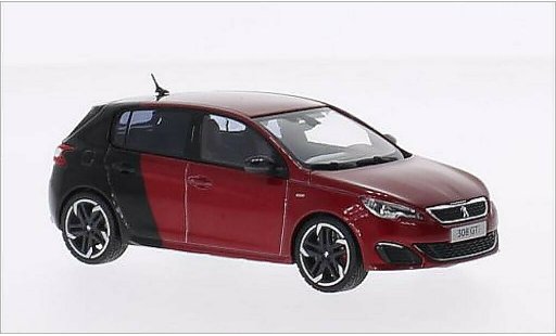 Peugeot 308 GTI 1/43 Norev mettalic rot/schwarz 2015 modellautos