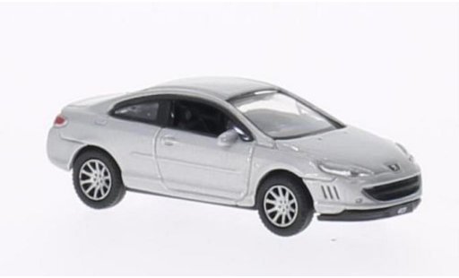 Peugeot 407 coupe 1/87 Welly grau modellautos