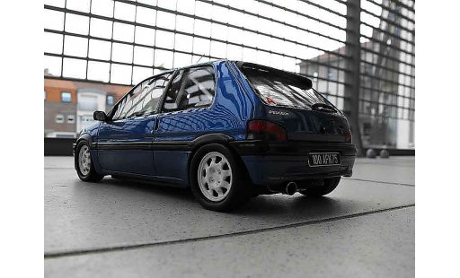 Peugeot 106 XSI 1/18 Ottomobile phase 1 blau jantes 205 gti 1993 modellautos