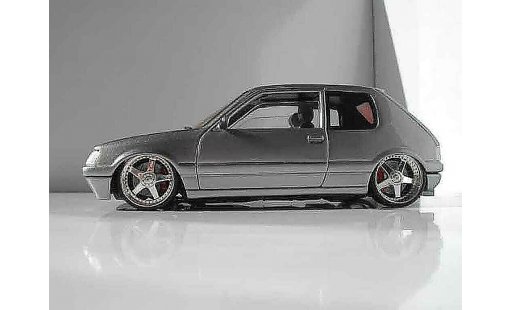 Peugeot 205 GTI 1/18 Solido grau metallisee jantes racing hart 17 pouces modellautos