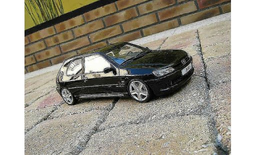 Peugeot 306 S16 1/18 Ottomobile schwarz jantes 206 rc modellautos