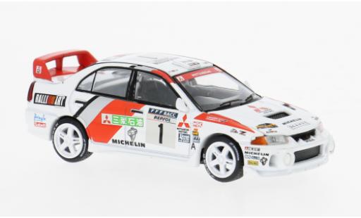 Mitsubishi Lancer 1/64 Pop Race Evo IV Rally Catalunya 1997 Ralliart #1 1:64 modellautos