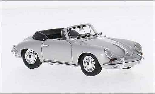 Porsche 356 C C 1/43 Spark Carrera 2 Cabrio grau modellautos