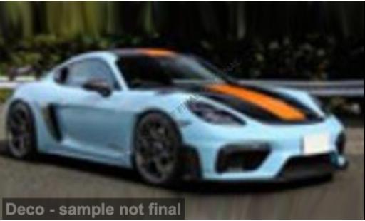 Porsche Cayman GT4 1/43 Solido 718 RS blau/orange 1:43 modellautos