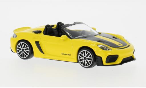 Porsche 718 1/43 Burago Spyder RS gelb 2024 1:43 Bburago modellautos