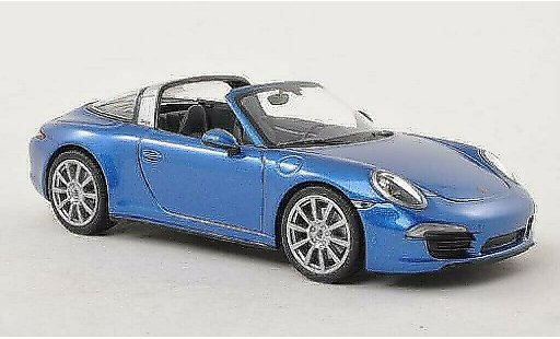 Porsche 911 Targa 1/43 Minichamps 4 blau modellautos