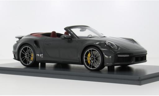 Porsche 992 Turbo s 1/18 Schuco 911  Turbo S Cabriolet grau 2022 1:18 modellautos