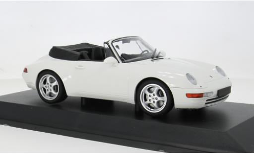 Modellautos Porsche 993 911  Cabriolet weiss 1994 1/18 Minichamps