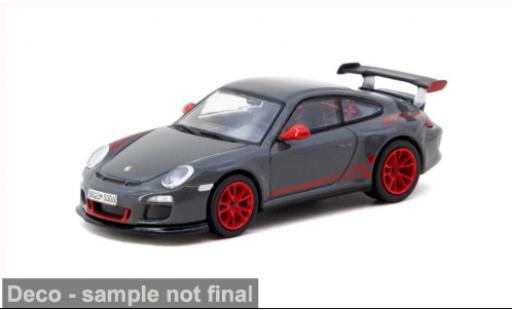 Porsche 997 GT3 RS 1/64 Tarmac Works 911  grau/rot 2008 1:64 modellautos