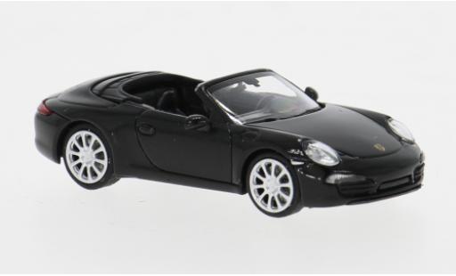 Porsche 991 1/87 Minichamps 911 Cabriolet schwarz 2012 1:87 modellautos