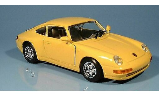 Porsche 911 Carrera 1/24 Motormax gelb modellautos